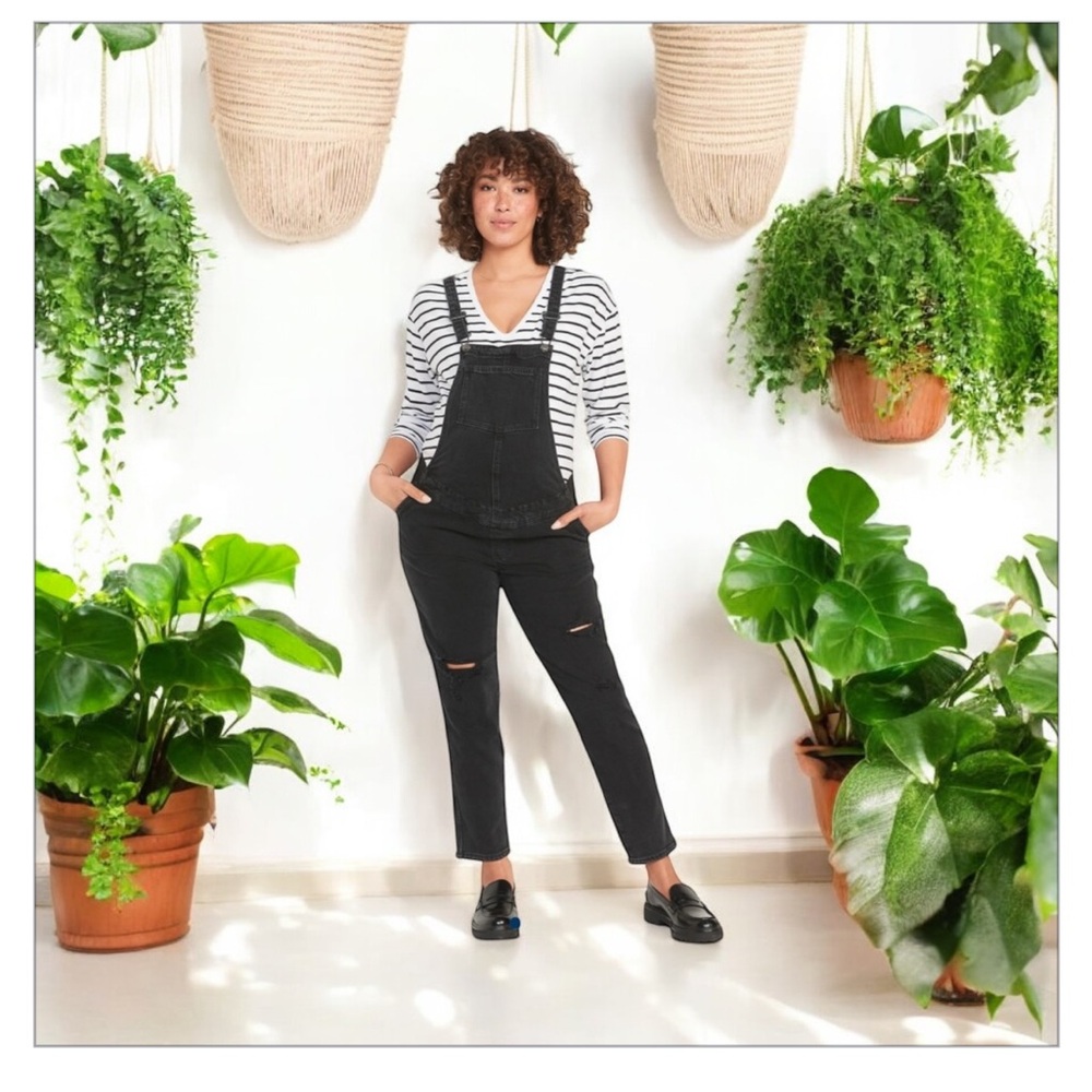 Maternity StretchSide-Panel 90’sOG Straight
Jean Overalls-washedblack Sz 14 Long - Picture 3 of 12